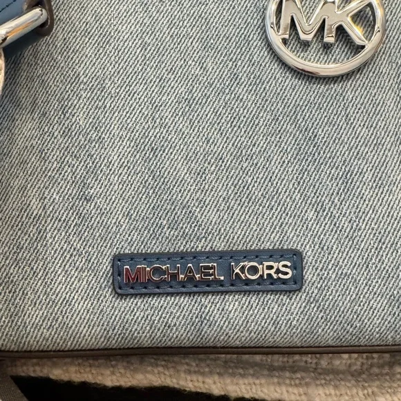 Michael Kors Blue Denim Mini Tote Bag - Picture 10 of 10